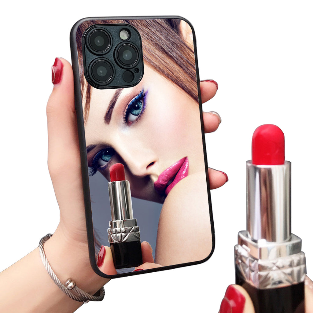 Real Mirror Case Luxury Clear Back Mirror Shock-Absorption TPU Bumper Case Anti-Scratch Bright Reflection Protective Case Cover for Apple iPhone