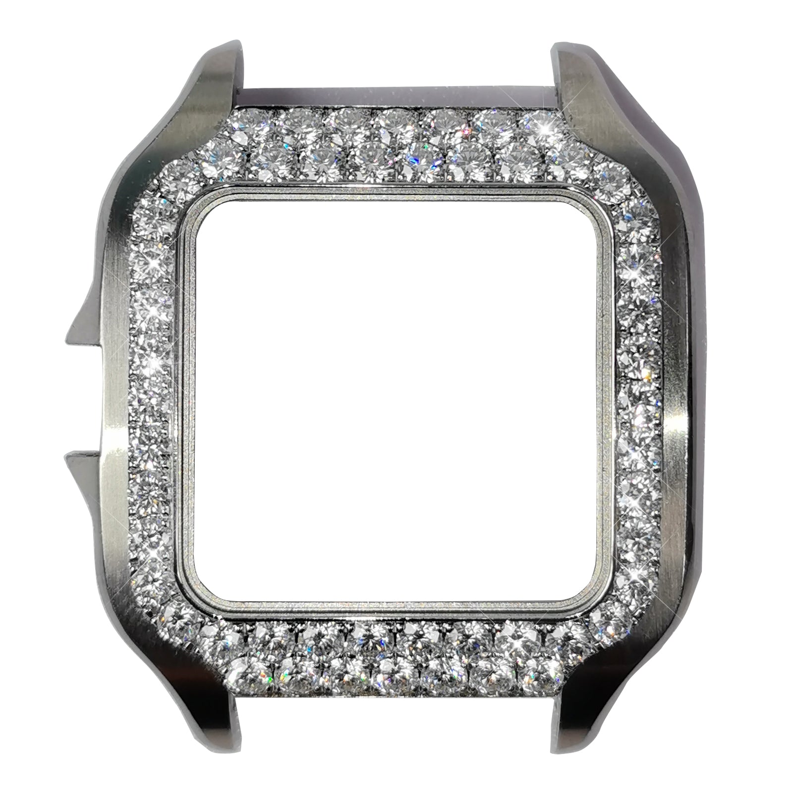 Modified watch Inlaid with earth grown diamonds watch Bezel for Cartier WSSA0018/WSSA0030 39.8mm STAINLESS STEEL 4072