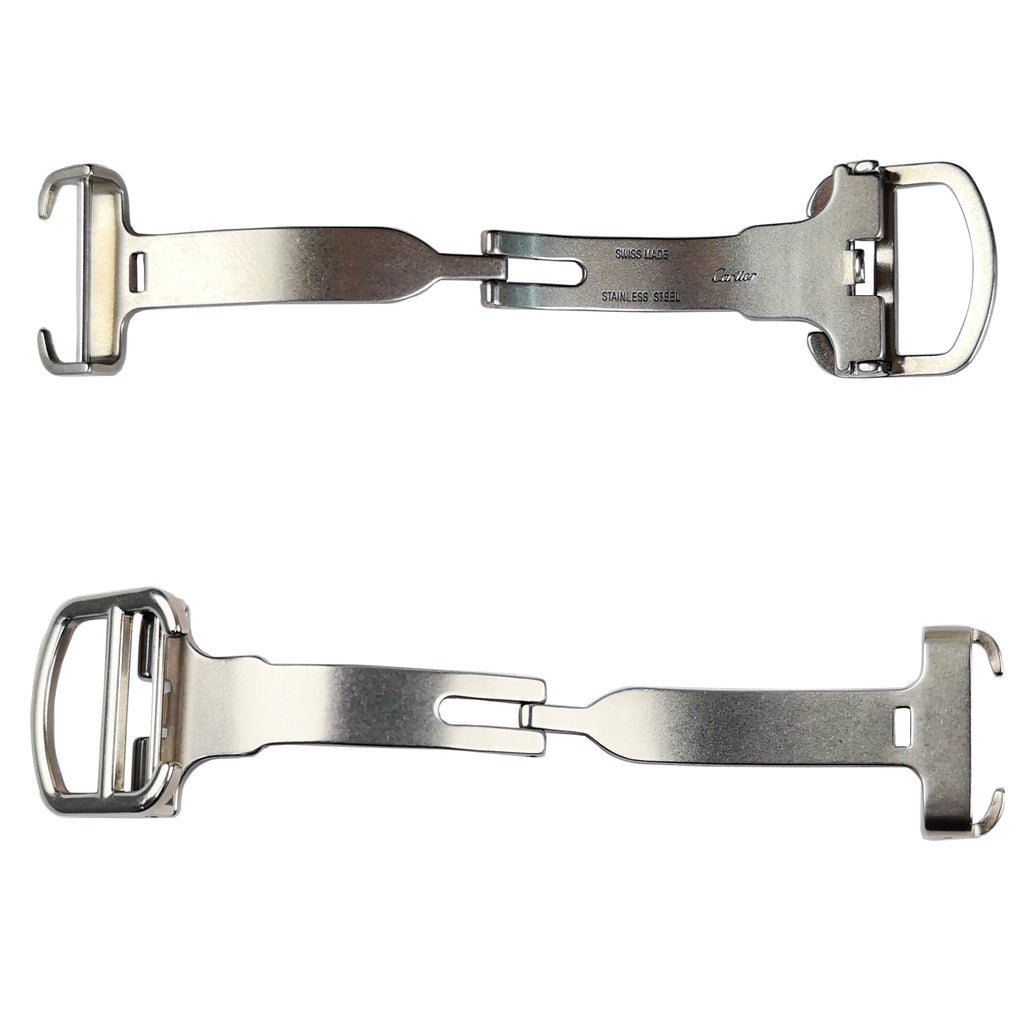 Watch Strap Buckle 18mm Stainless Steel for Cartier Blue Balloon Watch Crocodile Straps