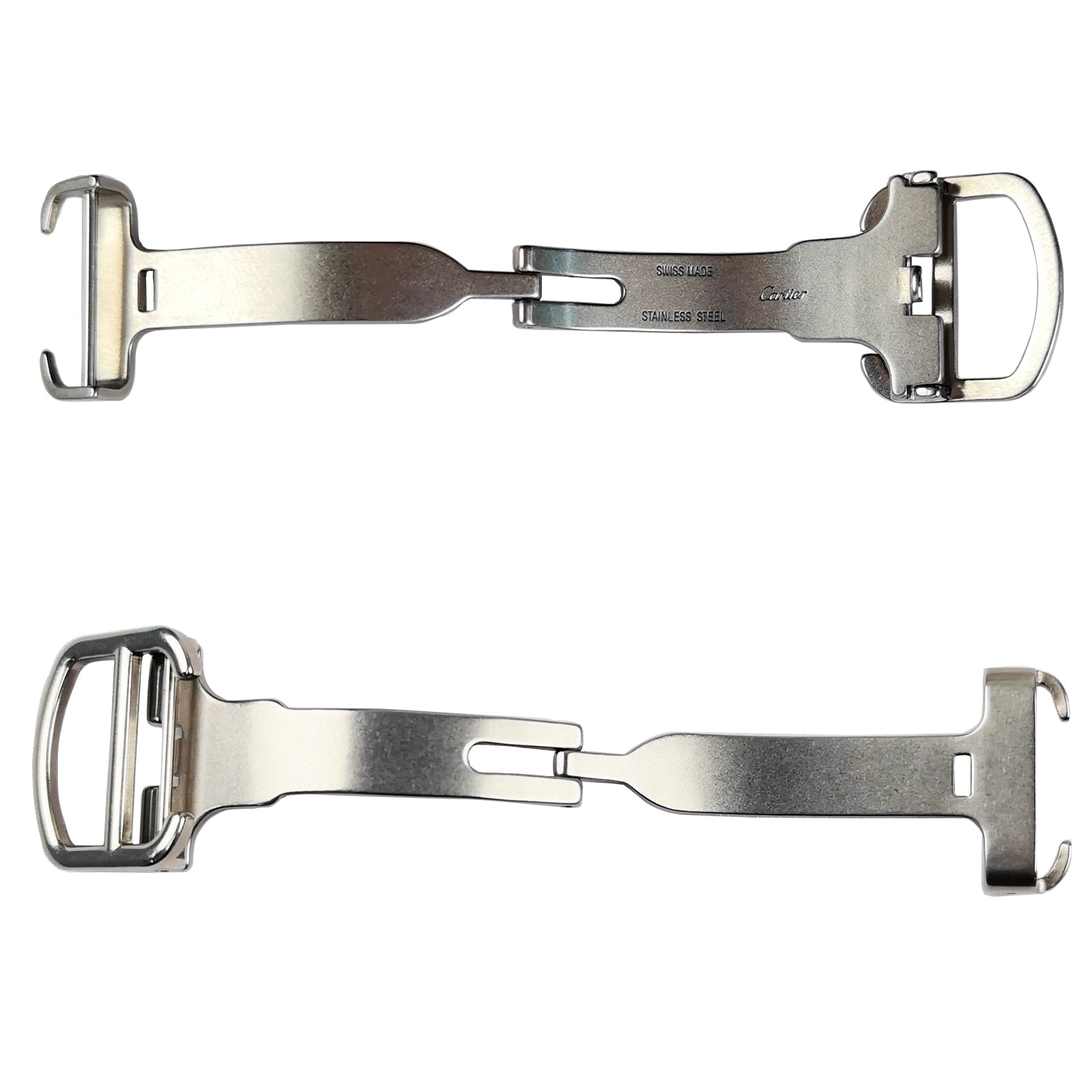 Watch Strap Buckle 18mm Stainless Steel for Cartier Blue Balloon Watch Crocodile Straps