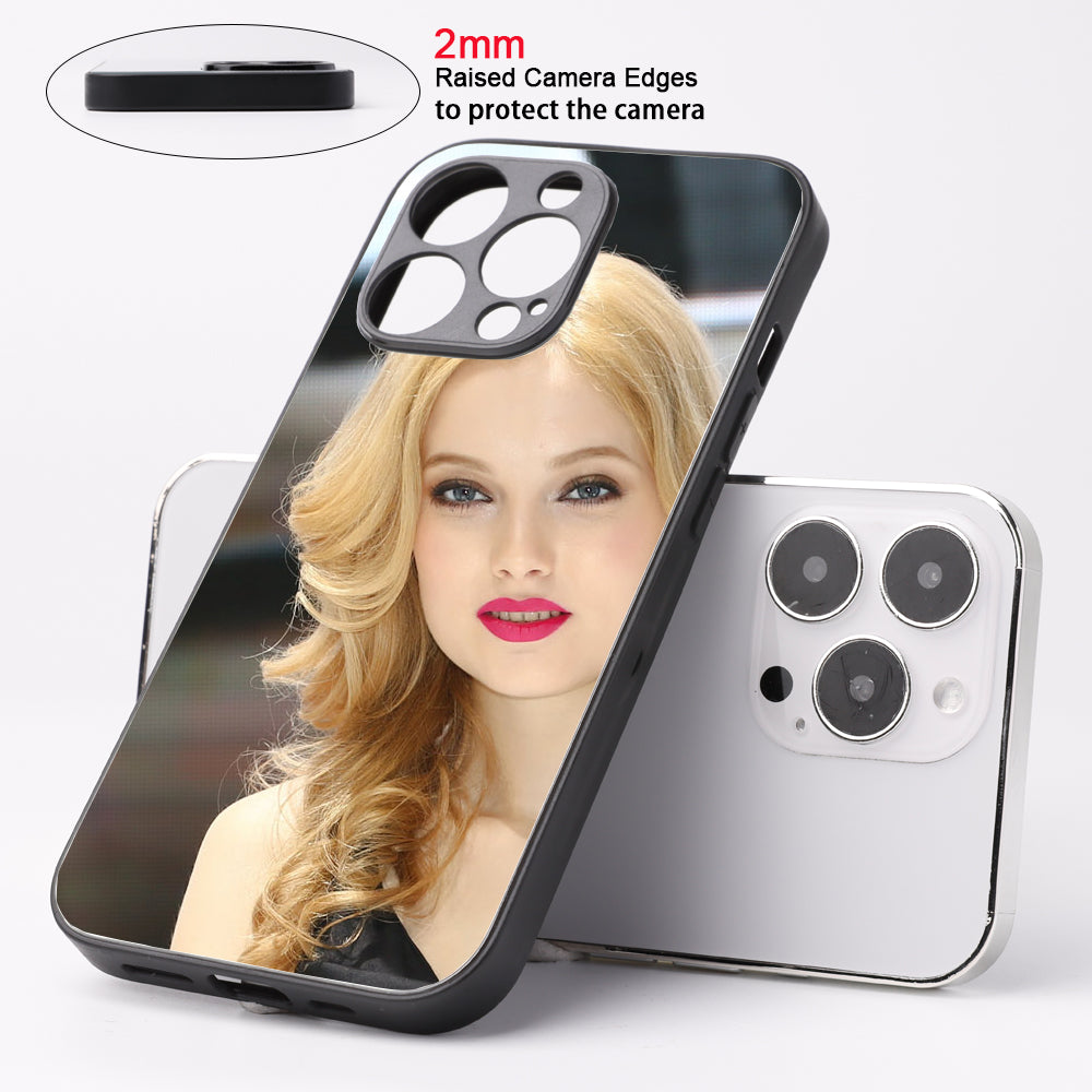 Real Mirror Case Luxury Clear Back Mirror Shock-Absorption TPU Bumper Case Anti-Scratch Bright Reflection Protective Case Cover for Apple iPhone