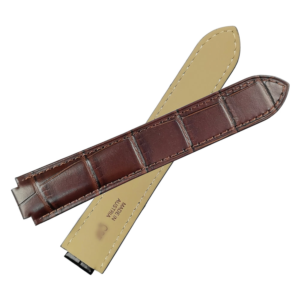 18mm Full-Grain Calfskin Cowhide Material Watch Strap for Cartier Blue Balloon 36mm Watch