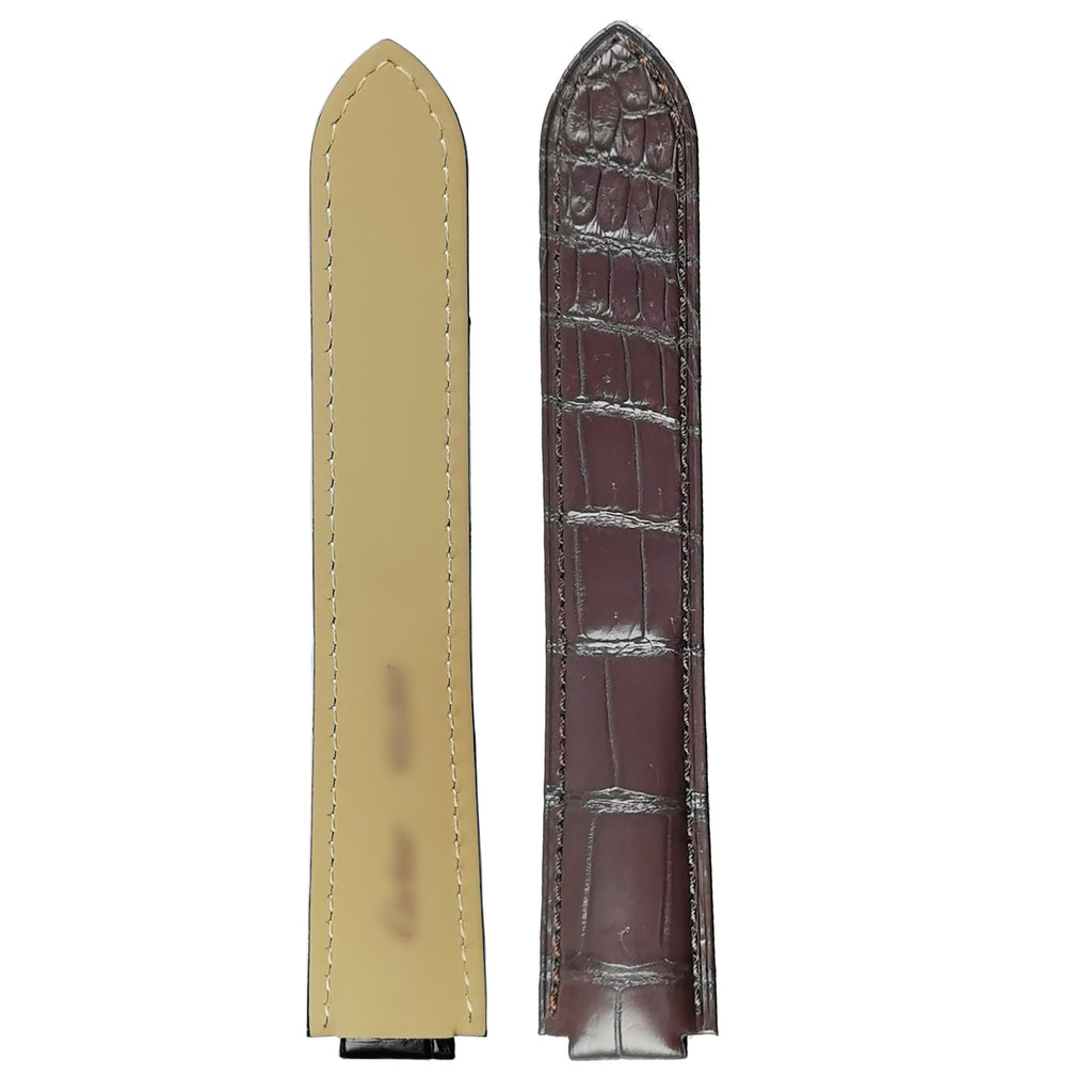 Aligator Skin Watchband 18mm Watch Crocodile strap for Cartier Blue Balloon 36mm Watch