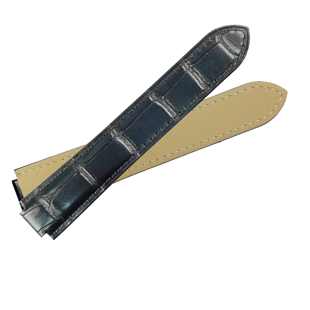18mm Full-Grain Calfskin Cowhide Material Watch Strap for Cartier Blue Balloon 36mm Watch