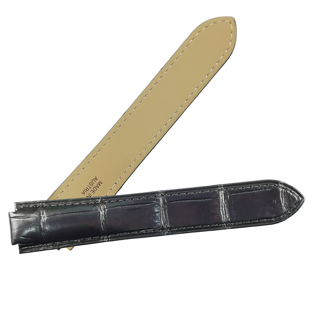 Aligator Skin Watchband 18mm Watch Crocodile strap for Cartier Blue Balloon 36mm Watch