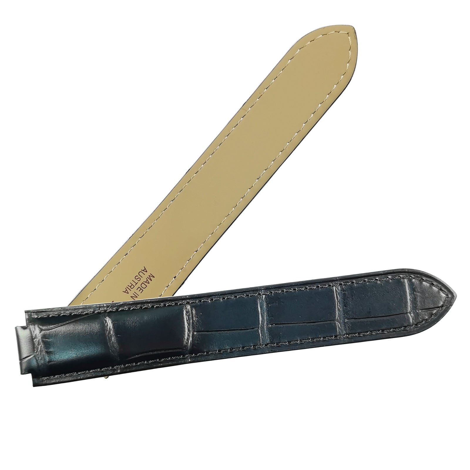 18mm Full-Grain Calfskin Cowhide Material Watch Strap for Cartier Blue Balloon 36mm Watch