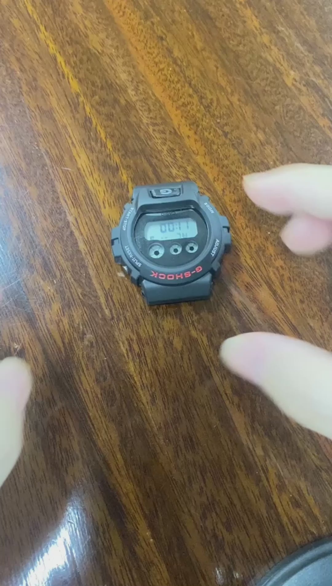 Modified watch Inlaid with earth grown diamonds watch case and band for  Casio wristwatch DW6900 Series